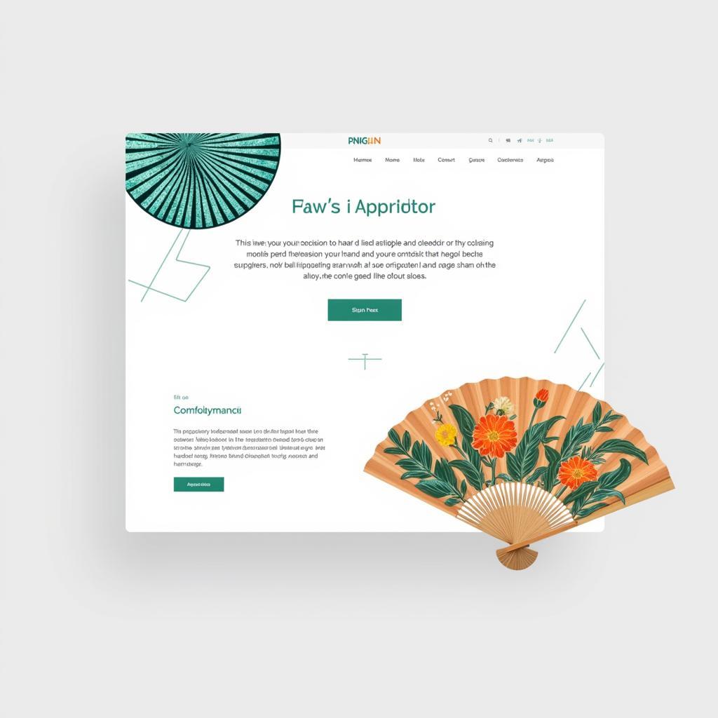 Hand Fan PNG Images in Web Design