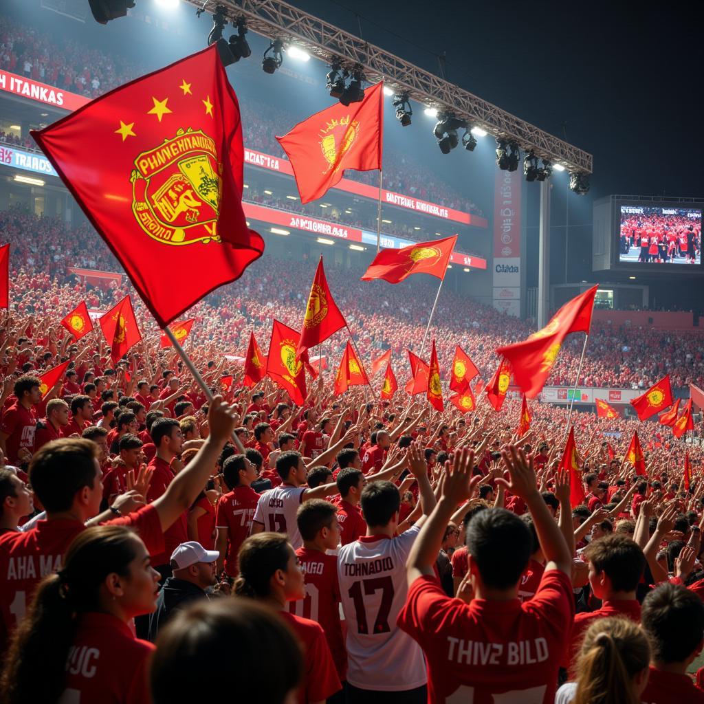 Vietnamese Football Fans in Action