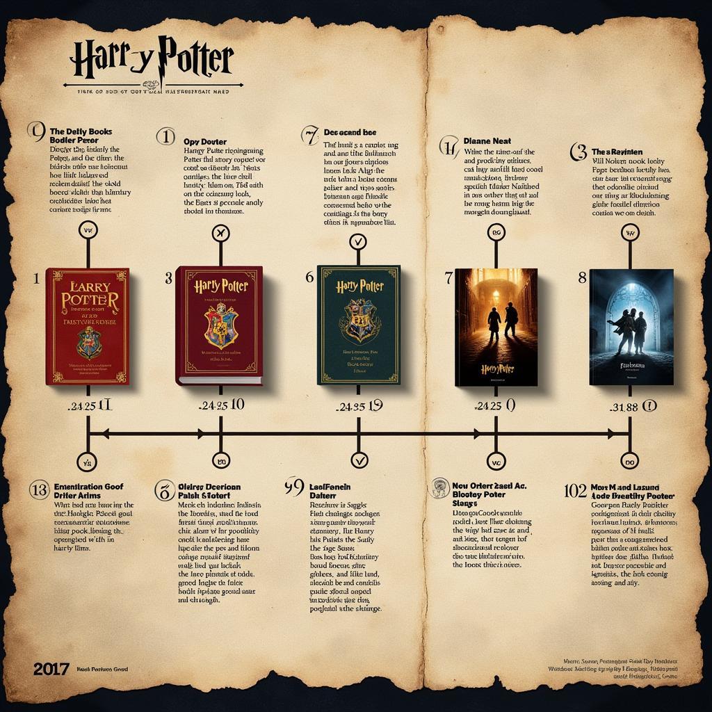 Harry Potter Books and Films Evolution