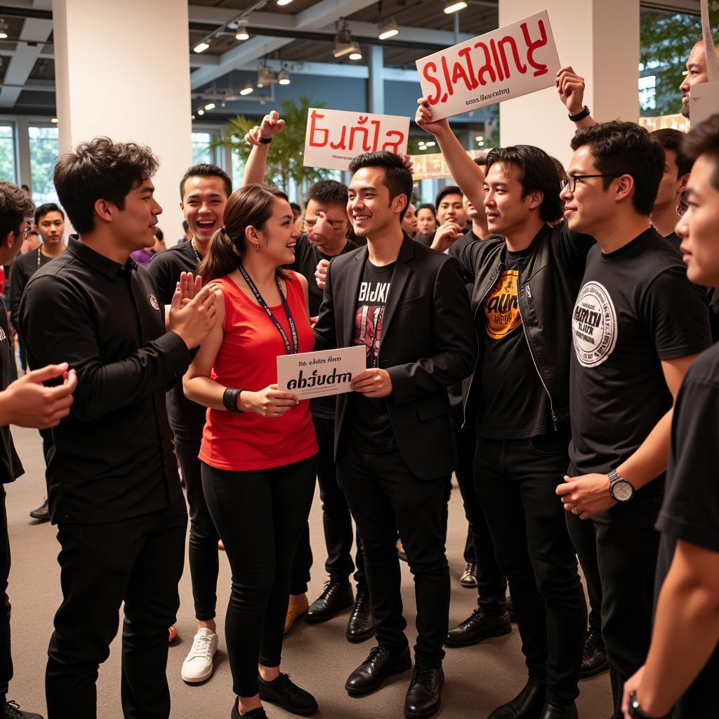 Hatari Band with Thai Fans