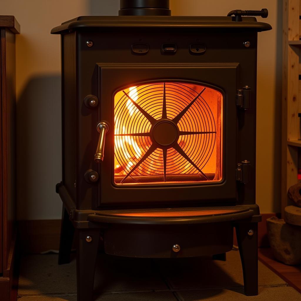 Heat Powered Fan on Wood Burning Stove