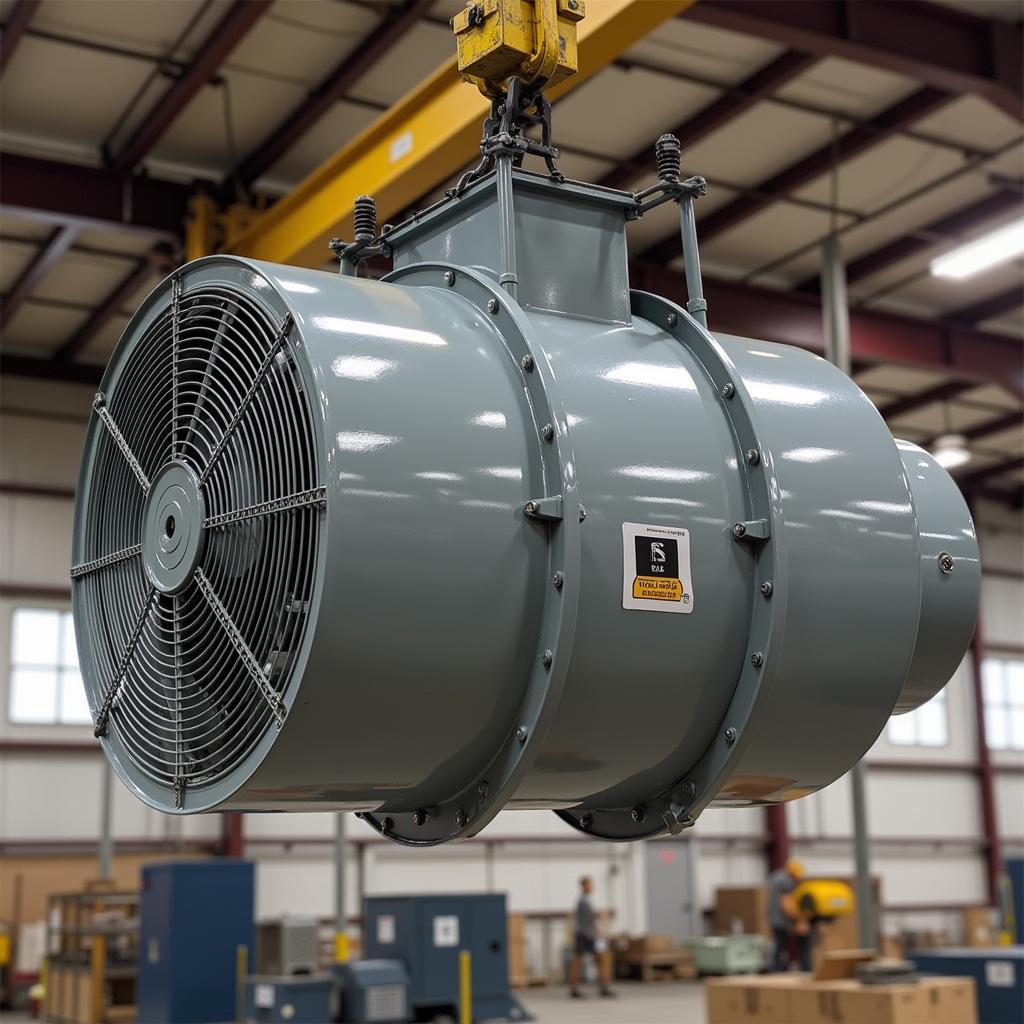 Heavy Duty Fan Hanger Support in an Industrial Setting