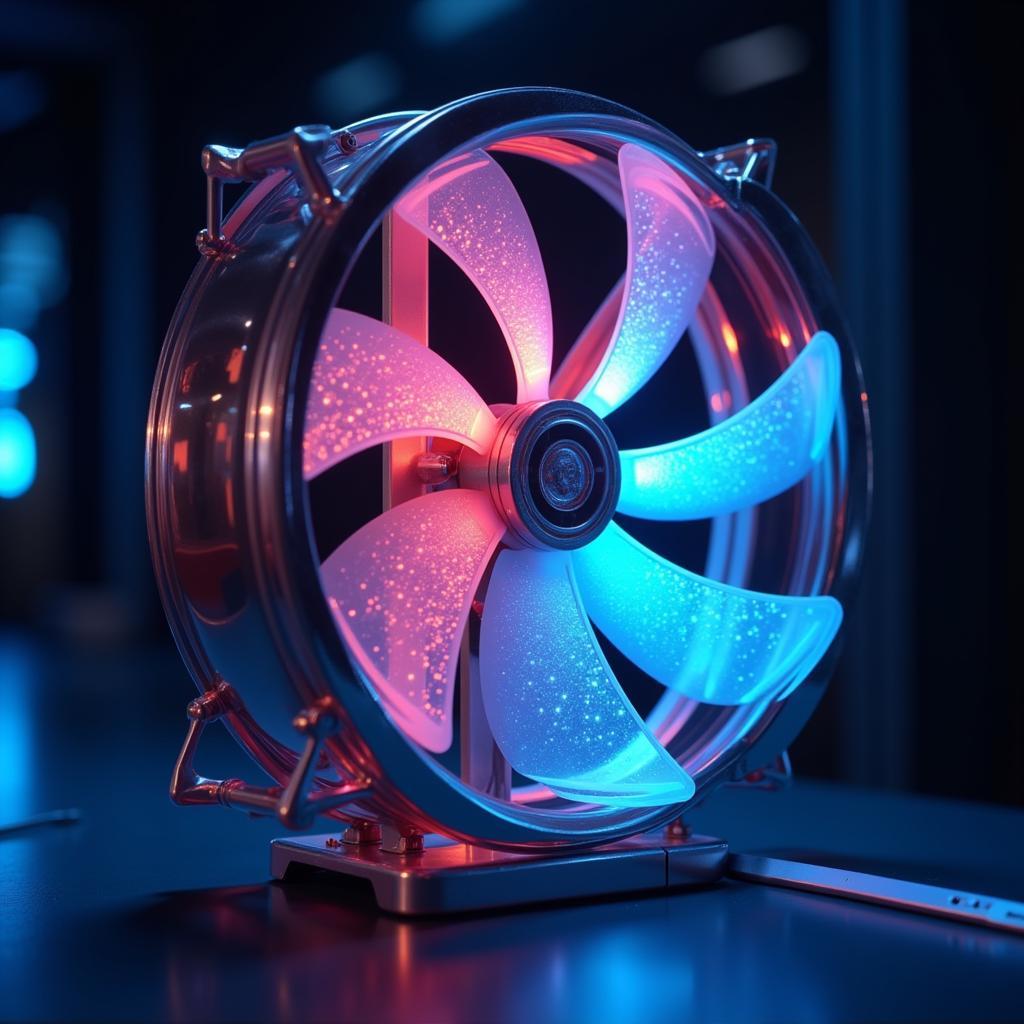 Holographic Fan Display 3D Model