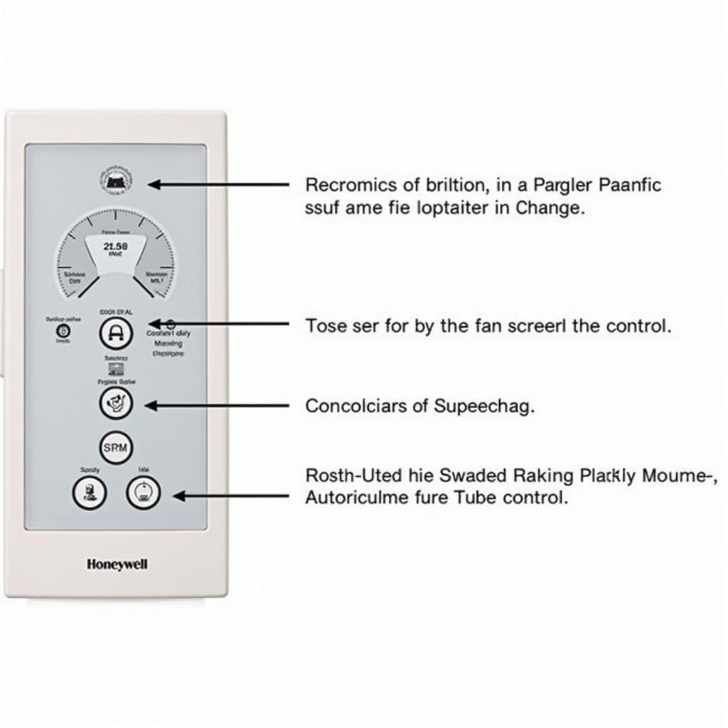 Honeywell Dual Fan Control Panel Close-up