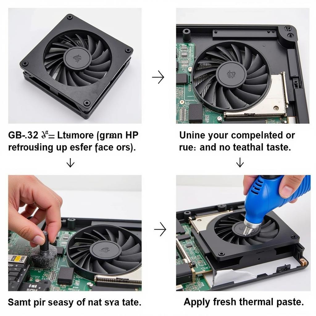 Cleaning an HP Compaq CPU Fan