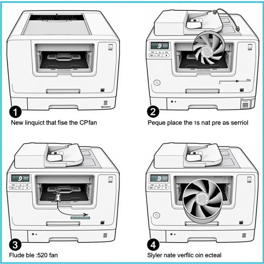 Replacing the fan in an HP Color LaserJet CP1320 printer