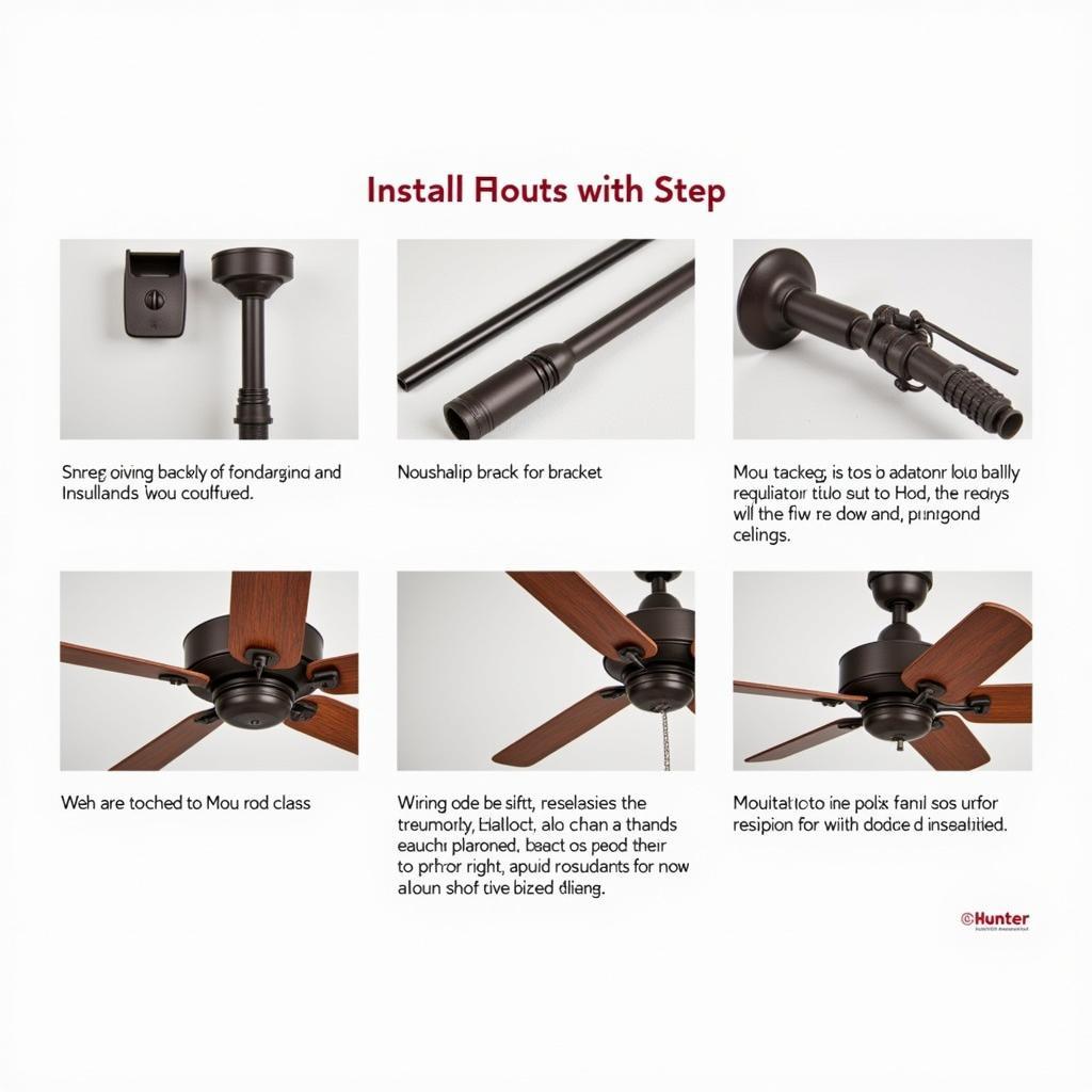 Hunter Savoy Ceiling Fan Classic Bronze Installation Guide