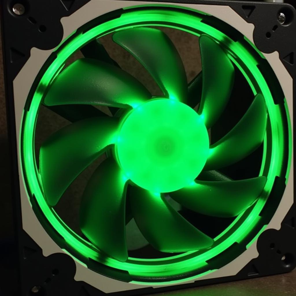 id Cooling PL-12025 Green LED Fan Design