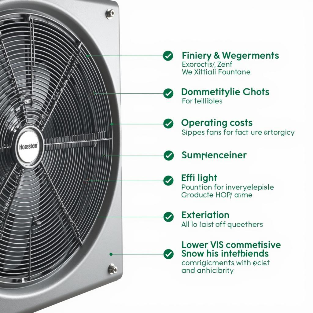 Industrial Size Fan with High Energy Efficiency