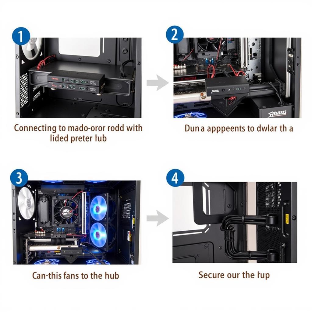 Installing a fan hub inside a PC case