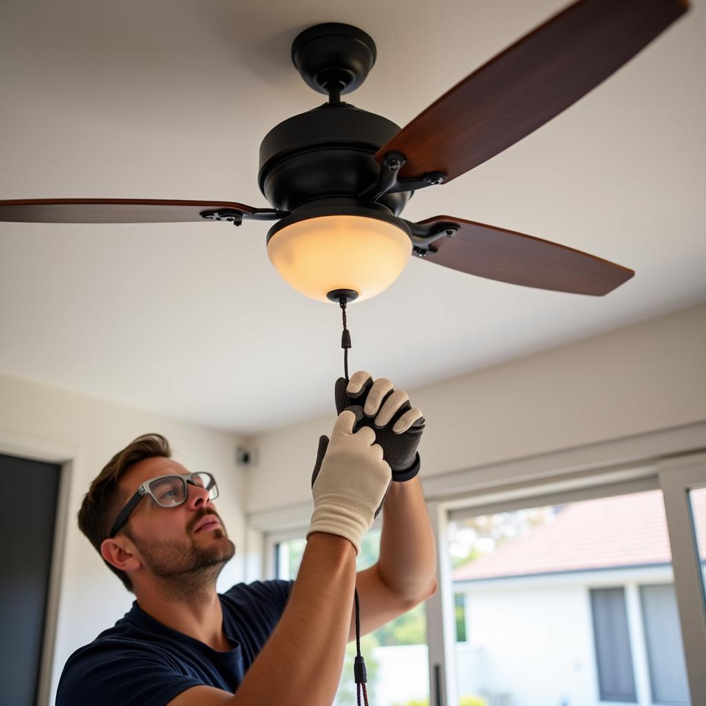 Installing a Ceiling Fan in a Sydney Home