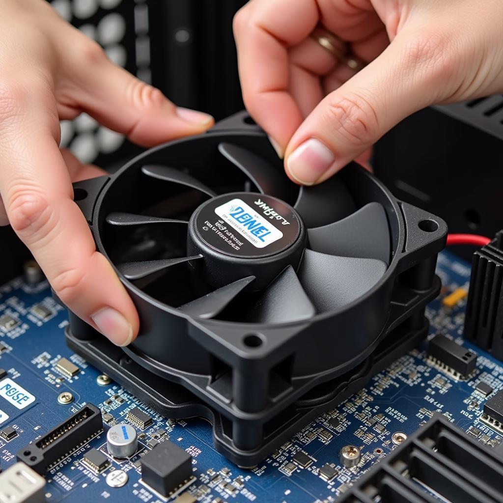 Installing a New CPU Fan onto a Motherboard