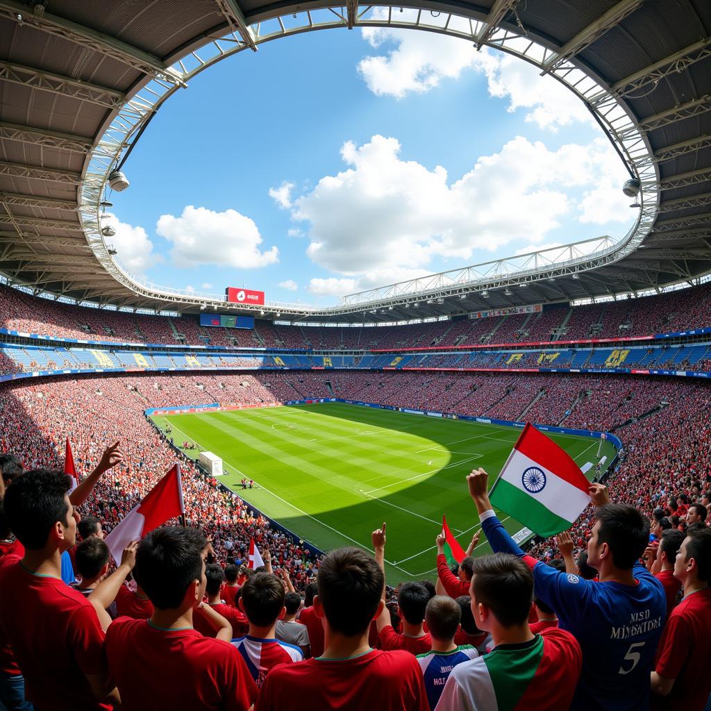 International Football Fans at the World Cup