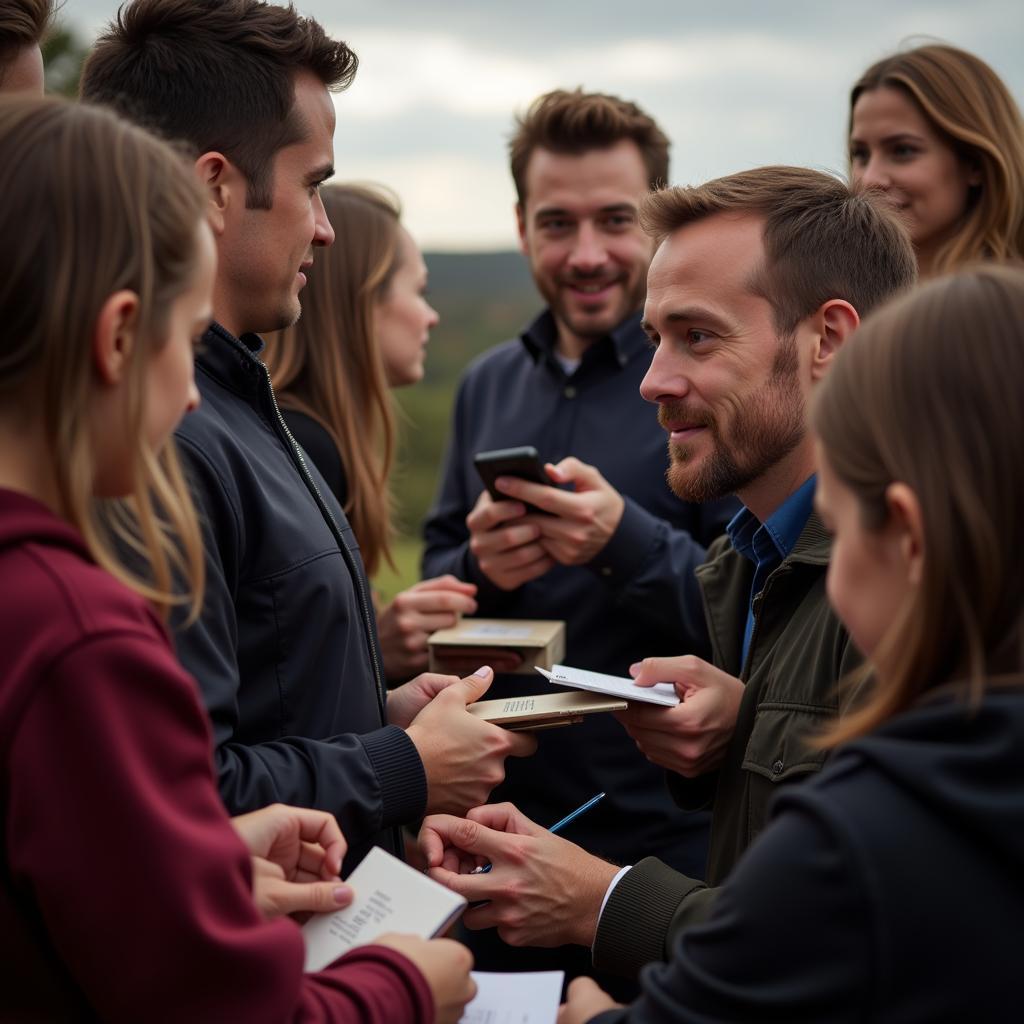 Isaac Interacting with Fans at a Previous Event