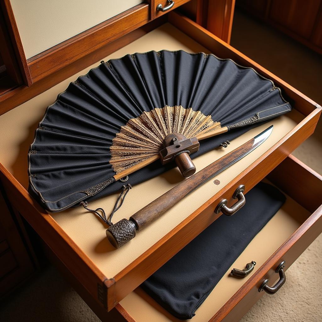 Proper Storage of a Japanese War Fan