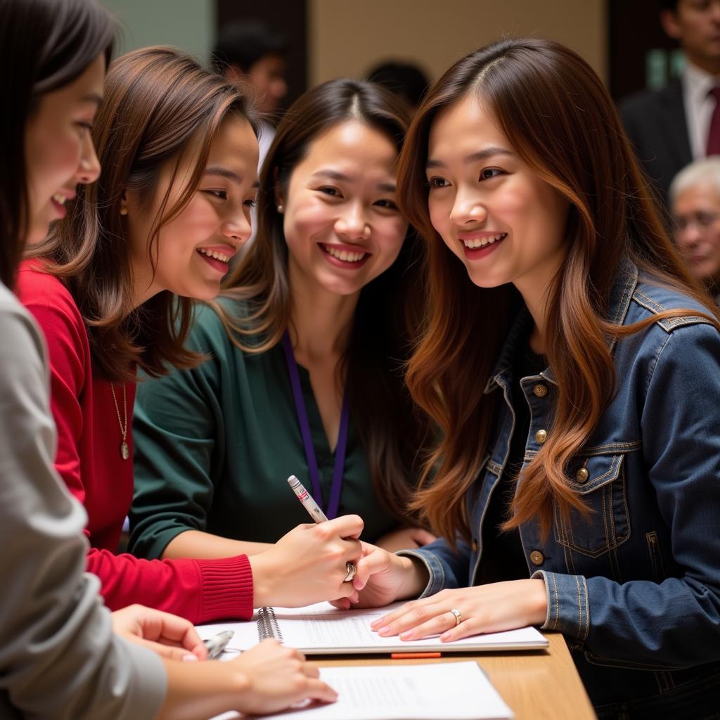 Jav Idol signing autographs for fans