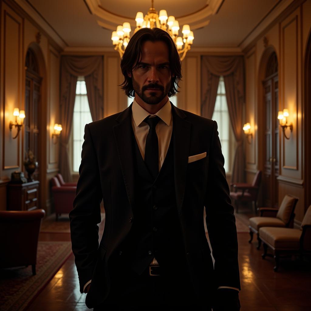 John Wick at the Continental Hotel