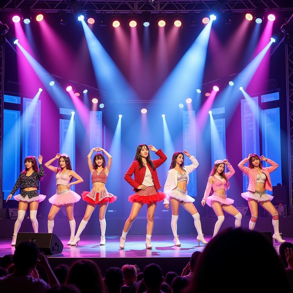 J-Pop Idols Captivating Live Performance