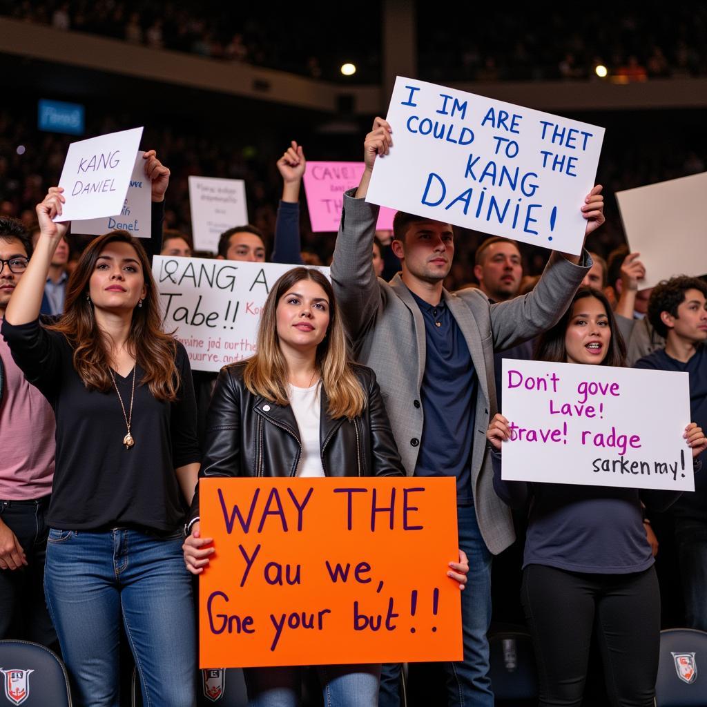 Kang Daniel Fans Protest