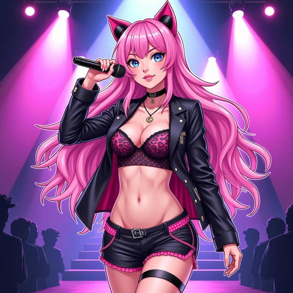 KDA Ahri Fan Art: Pop Star Glamour