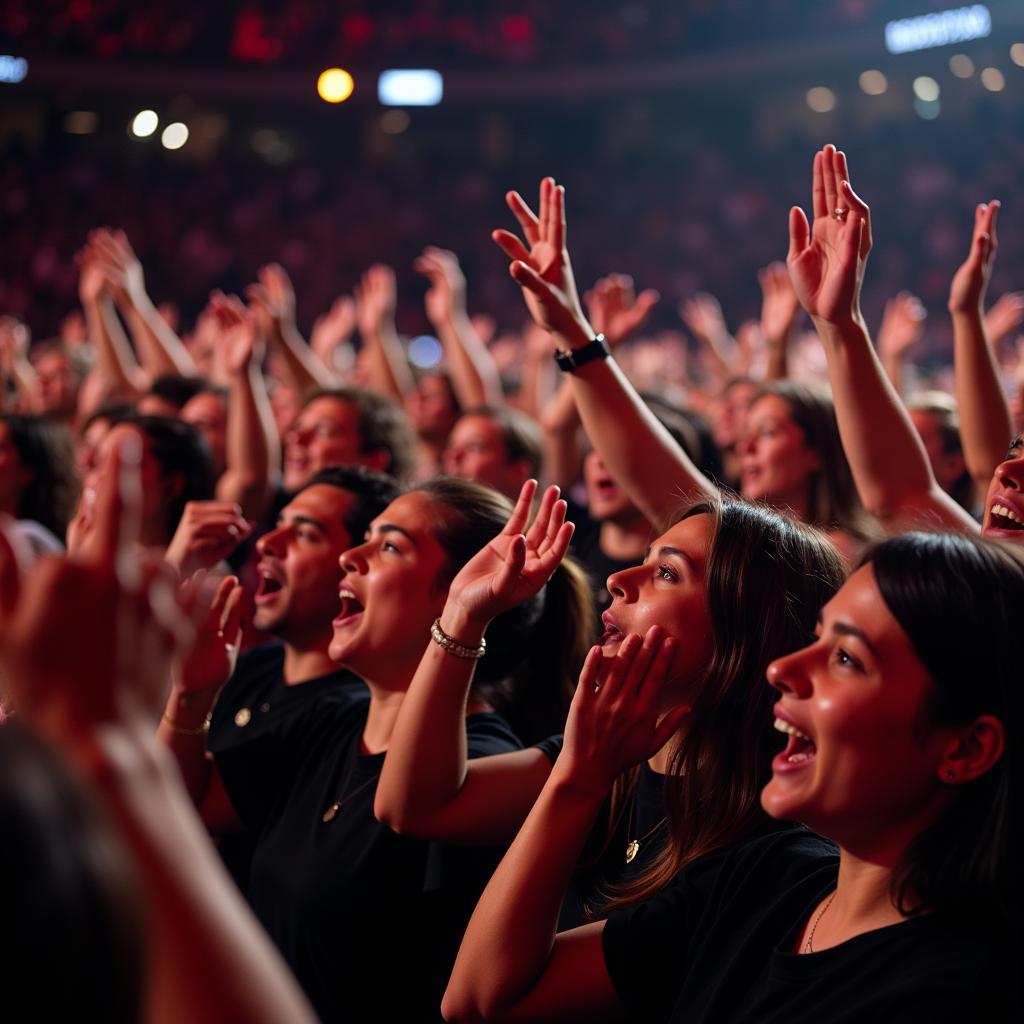 Keys fans at a live event