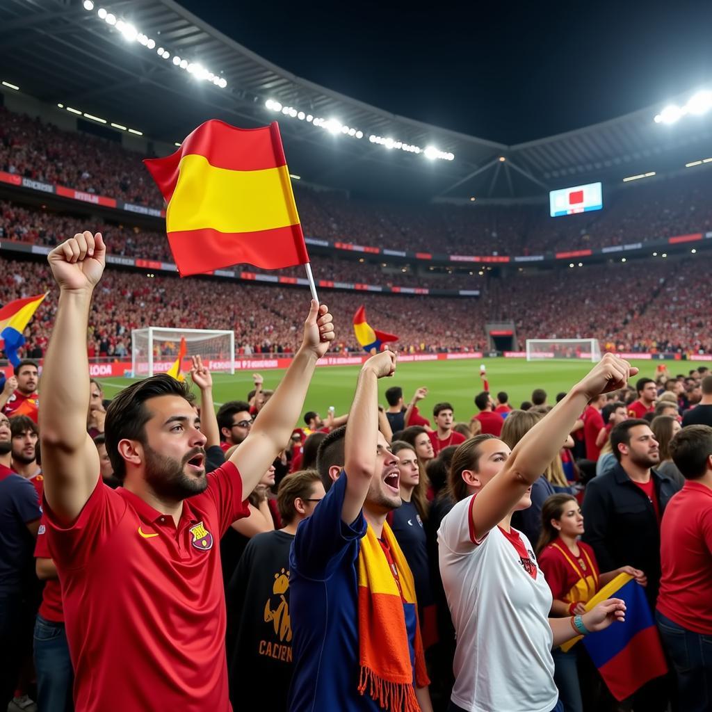 Kim Bài Đả Thủ Fan Chanting in Stadium