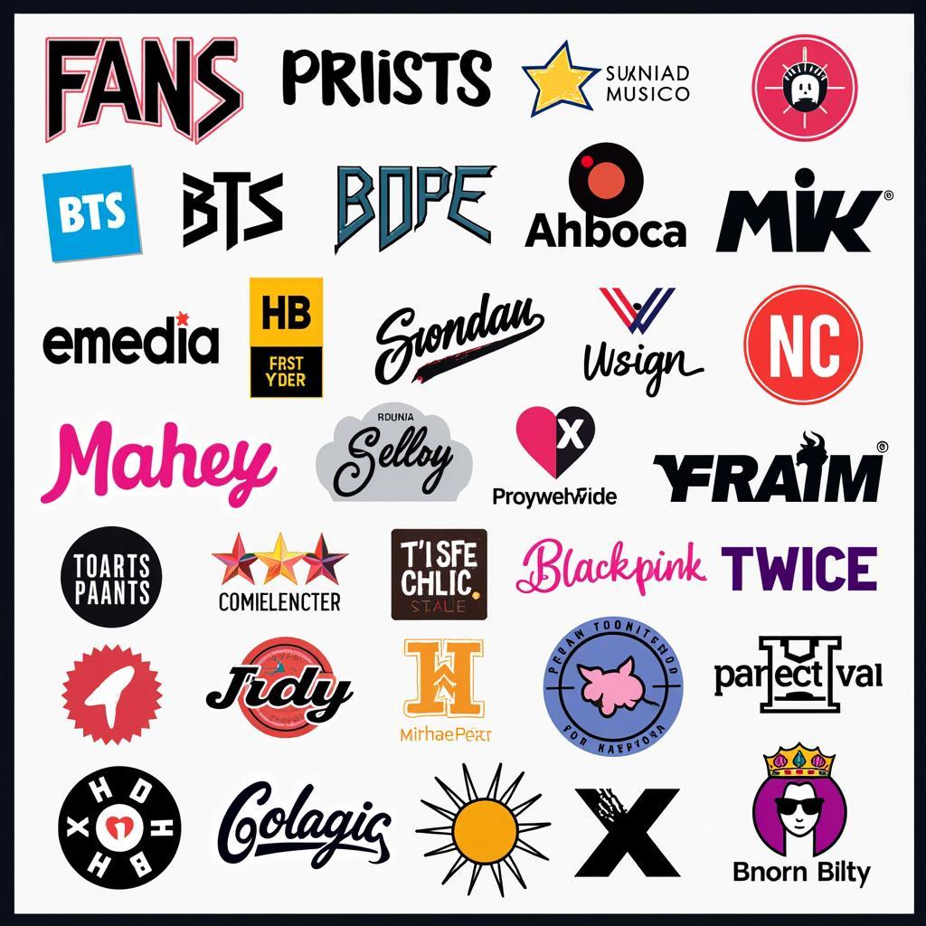 Examples of Kpop Fan Logos