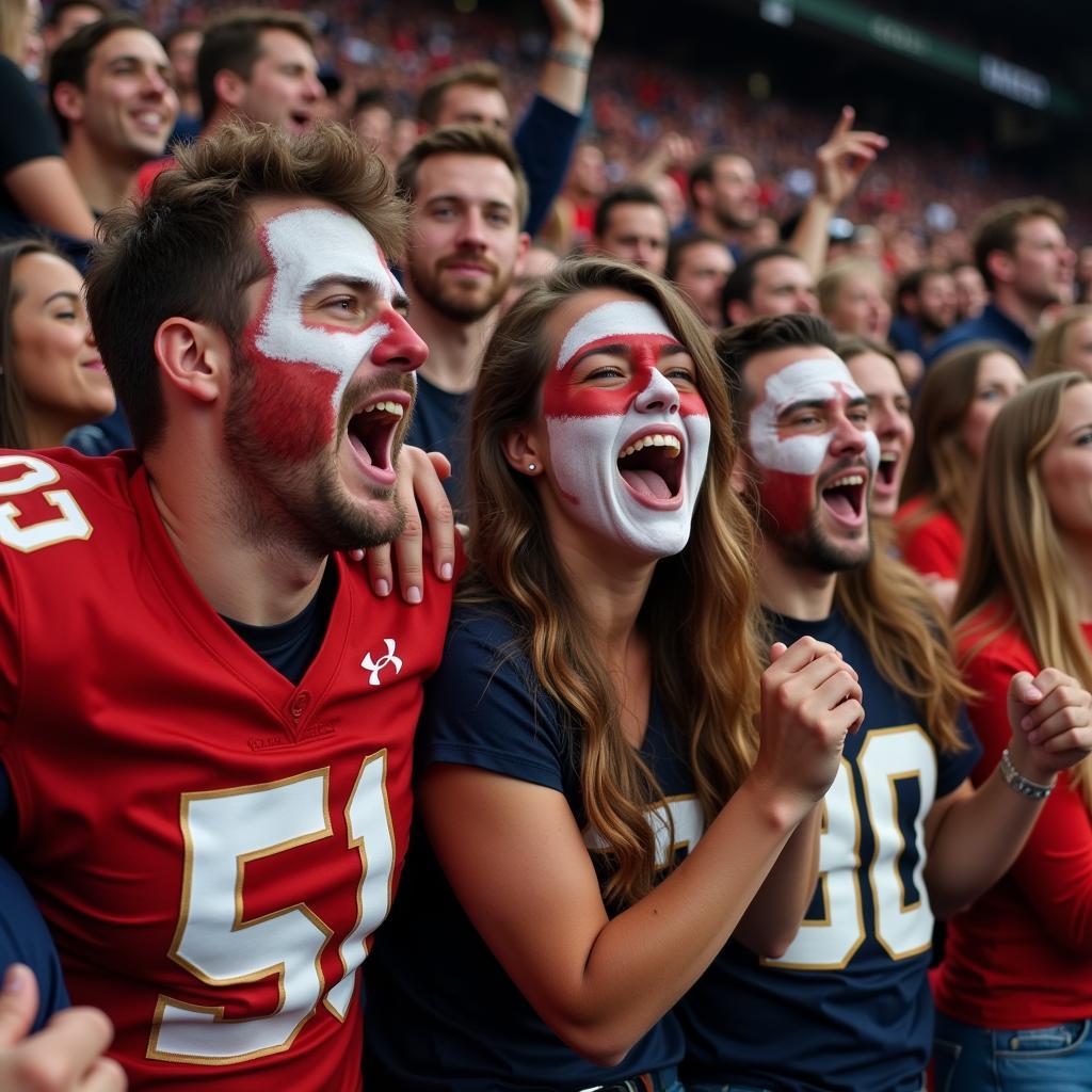 Passionate Football Fans