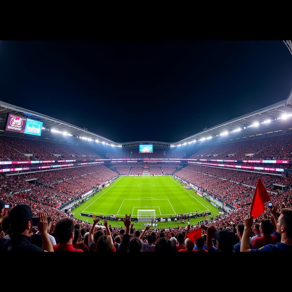 LED Fan Displays Illuminate Stadium Atmosphere