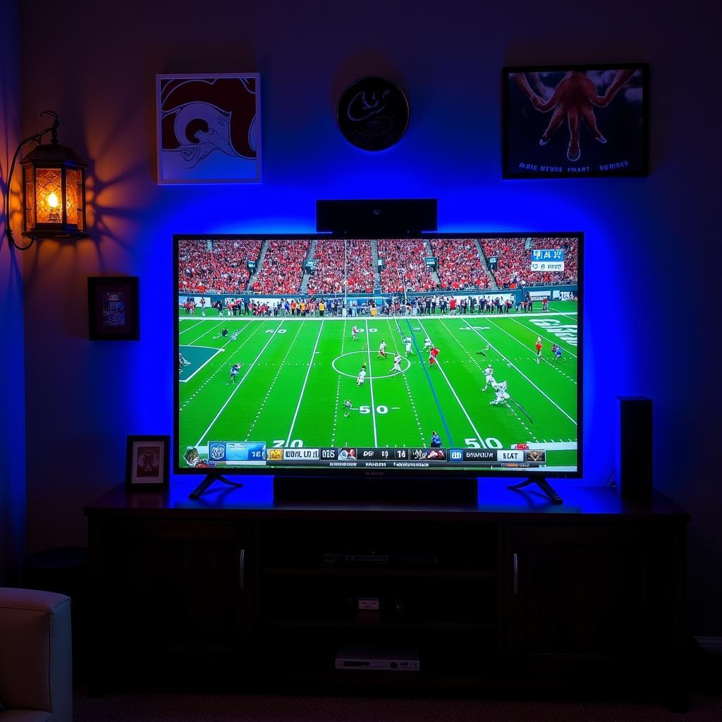 LED Fan Kit Enhancing a Home Theater Setup