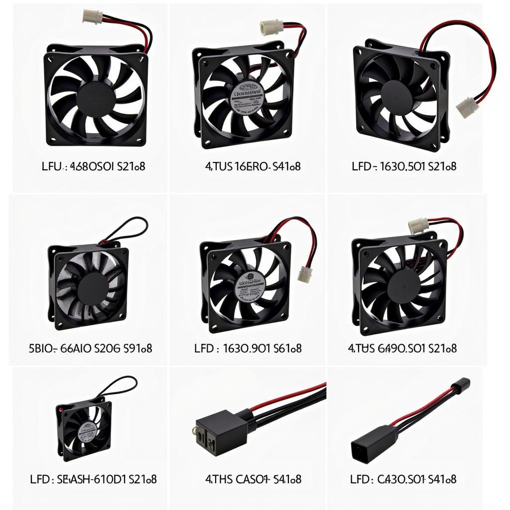 Different Leipo 92x92x38mm Fan Models