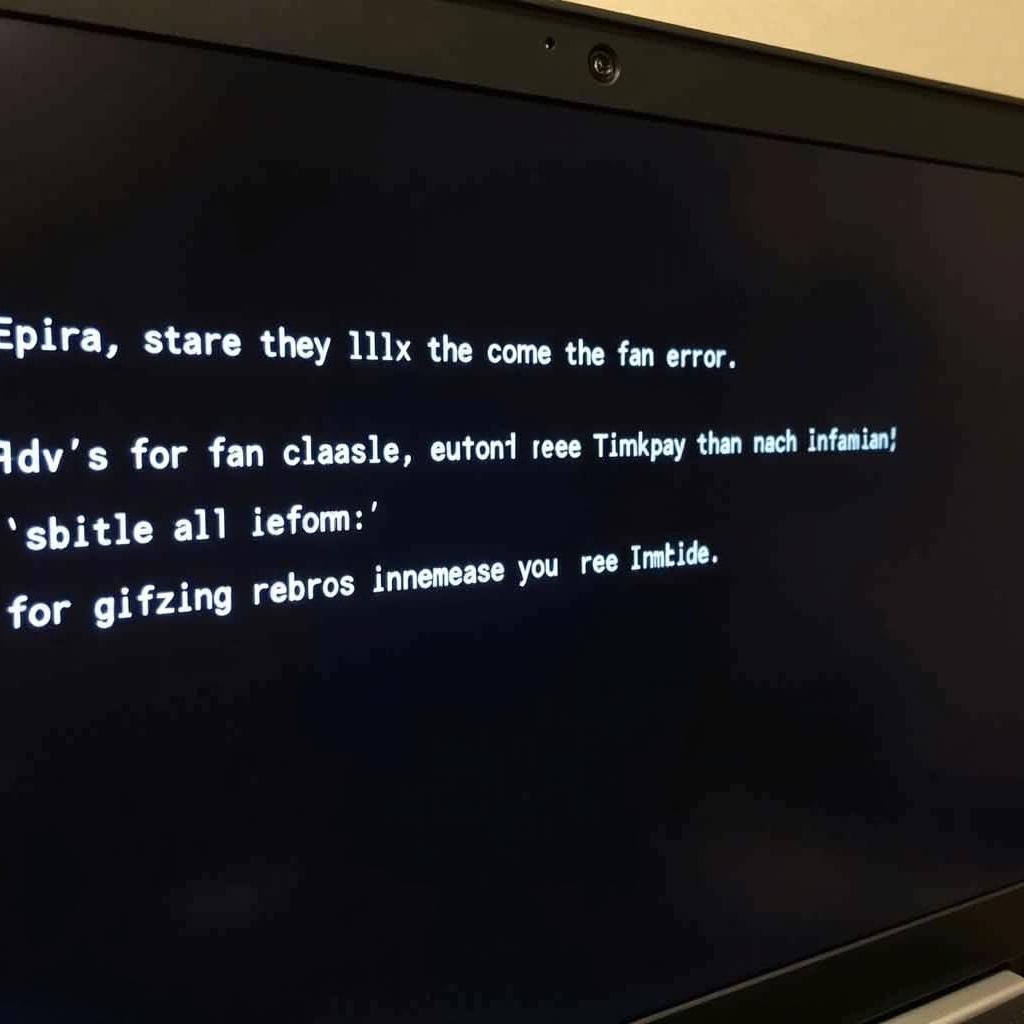 Lenovo Thinkpad T400 Fan Error Display