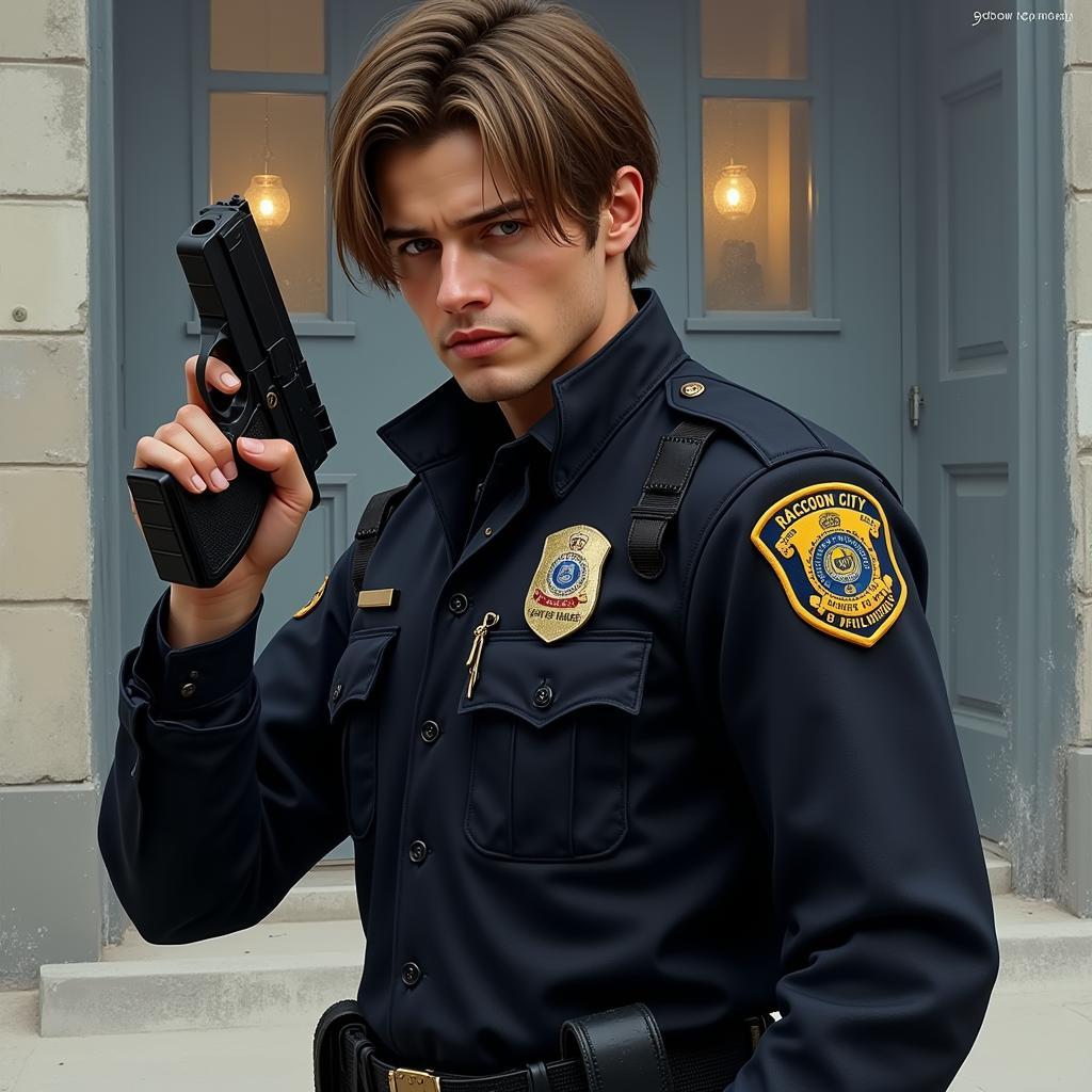 Leon S. Kennedy in his RPD uniform from Resident Evil 2