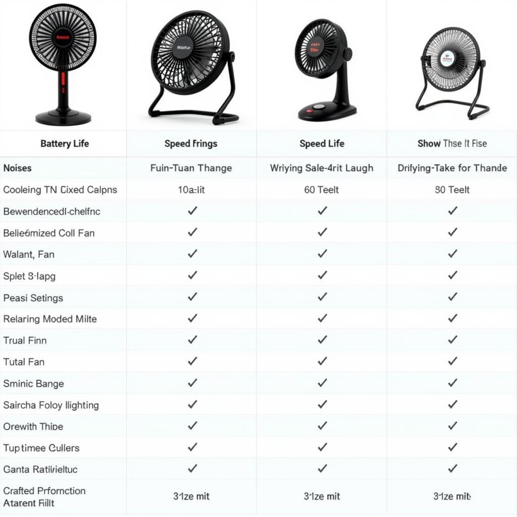 Comparing Key Features of Li-Ion Battery Fans