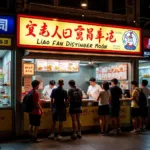 Liao Fan Chicken Rice Stall in Singapore