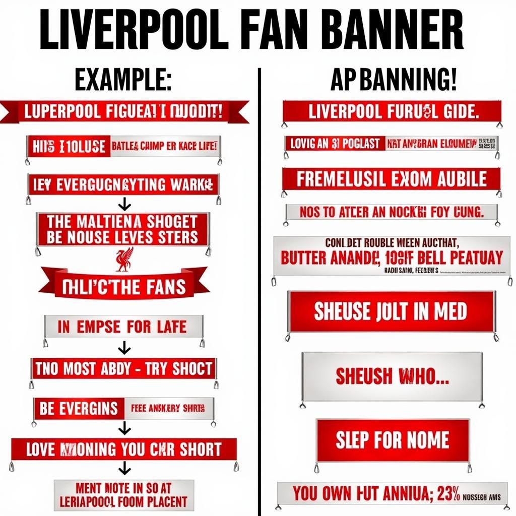 Examples of Acceptable and Unacceptable Liverpool Fan Banners