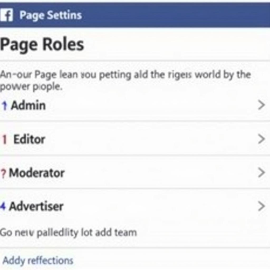 Managing Facebook Page Roles on Mobile