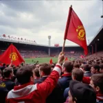 Manchester United Fans at Old Trafford in the early days