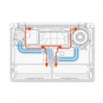 Mi Notebook Pro Cooling System Diagram