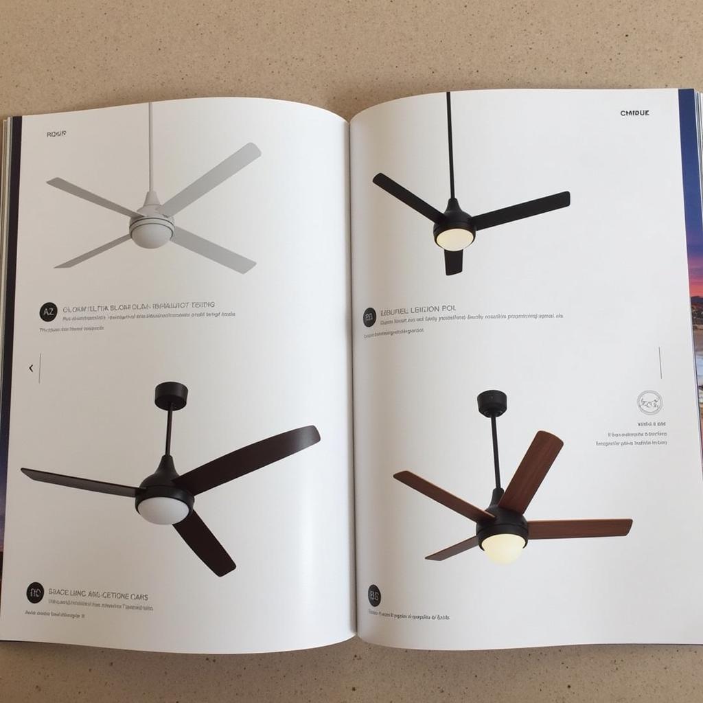 Modern Ceiling Fan Designs in Catalog