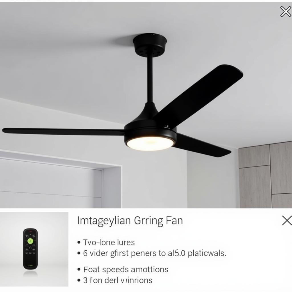 Modern Ceiling Fan Available for Online Purchase