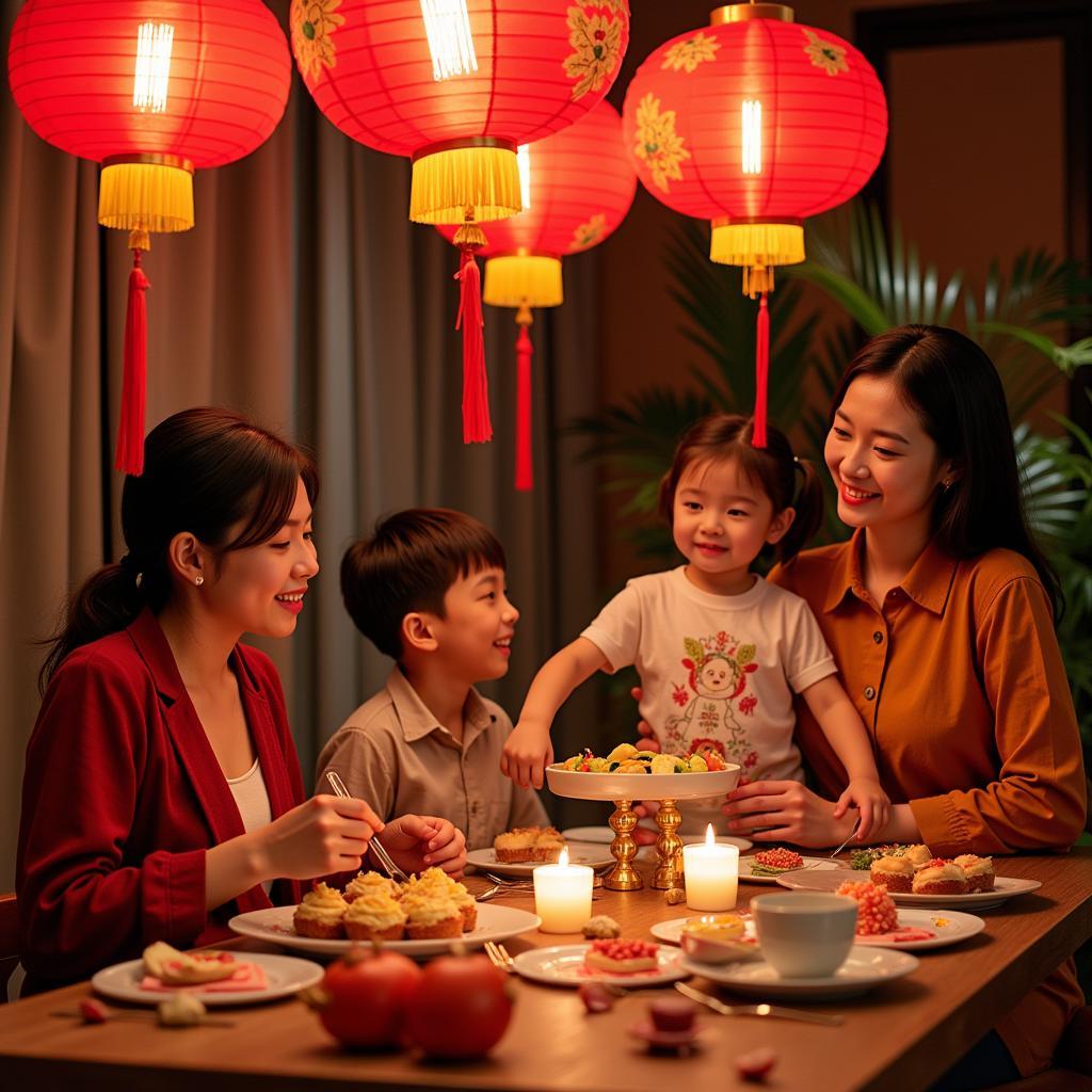 Modern Family Celebrating Tet