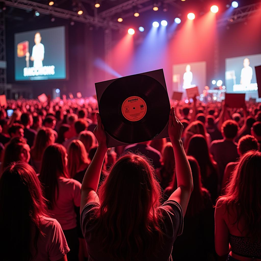 Fan Supporting Musician