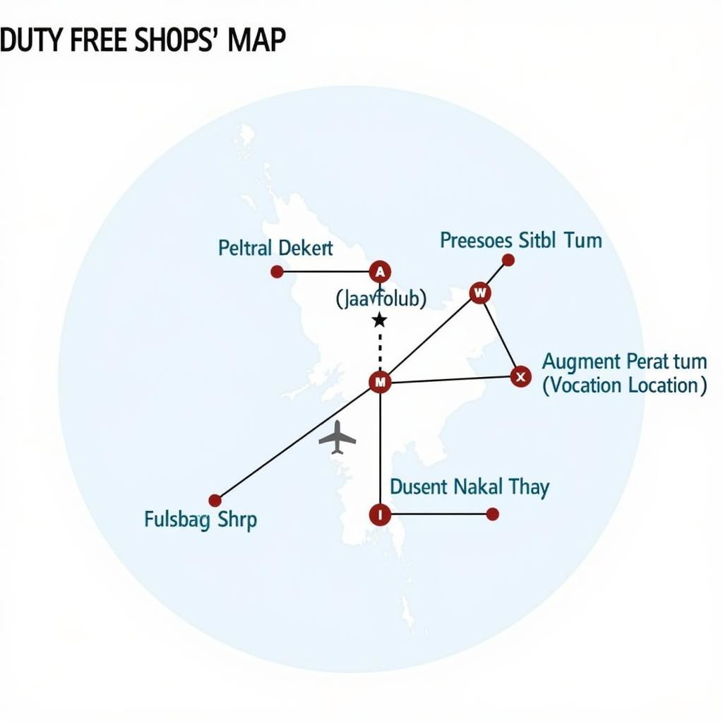 Narita Airport Duty Free Map