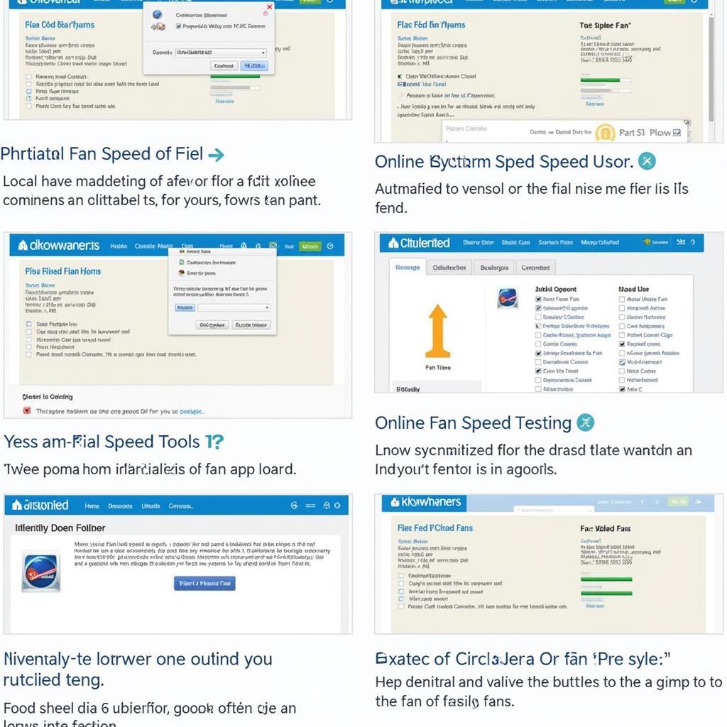 Online Fan Speed Testing Tools