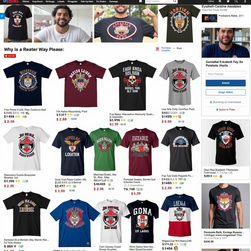 Online Fan T-Shirt Marketplaces