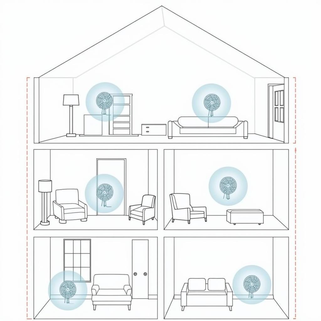 Optimizing Fan Placement for Room Cooling