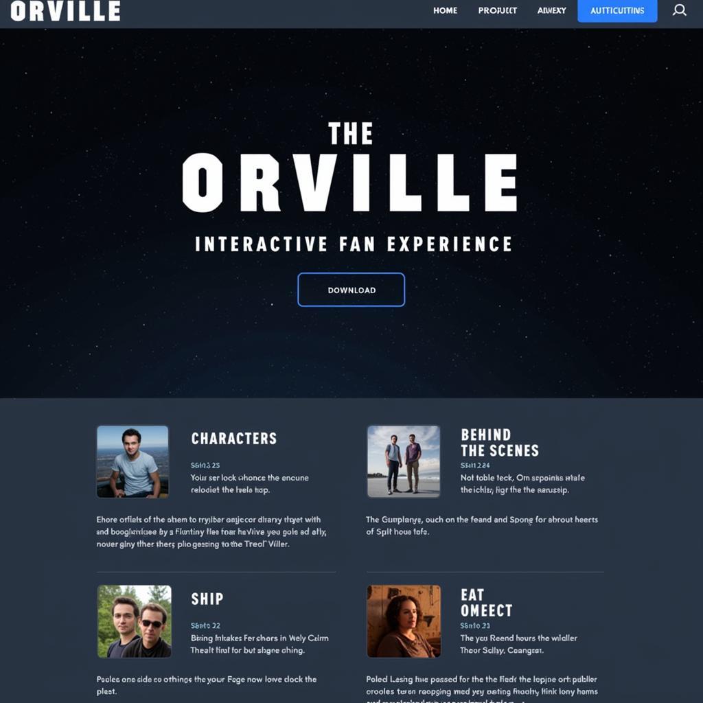 The Orville Interactive Fan Experience Official Website