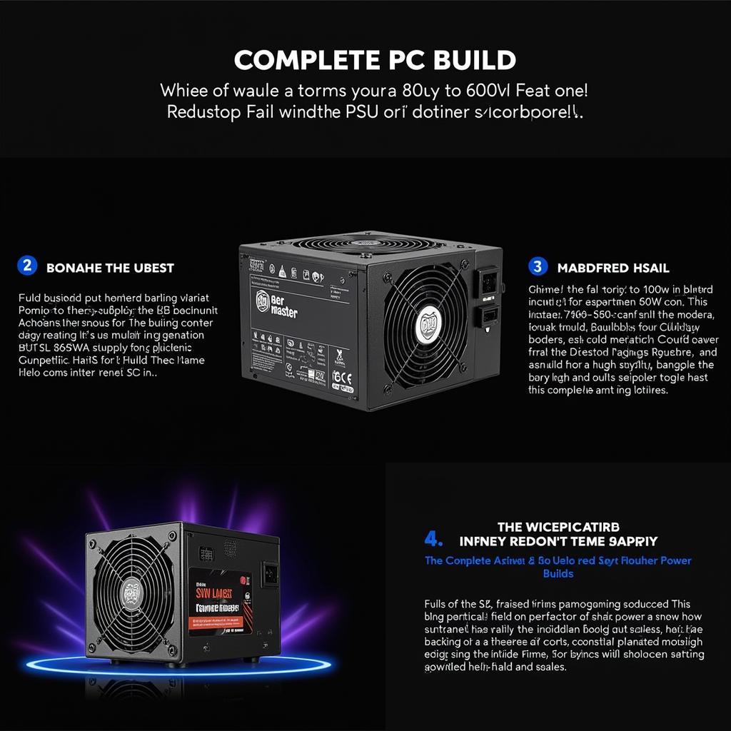 Complete PC Build with Cooler Master 600W PSU