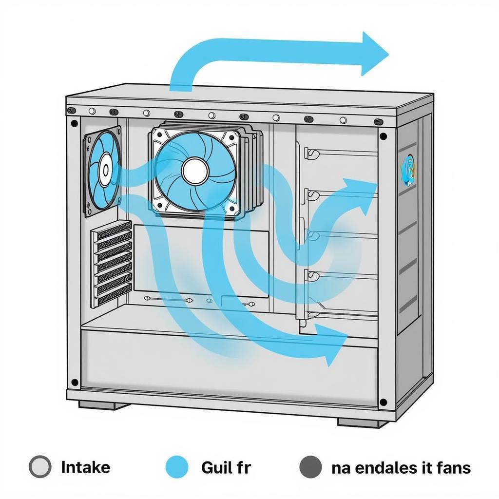 Optimal PC Case Fan Placement Diagram